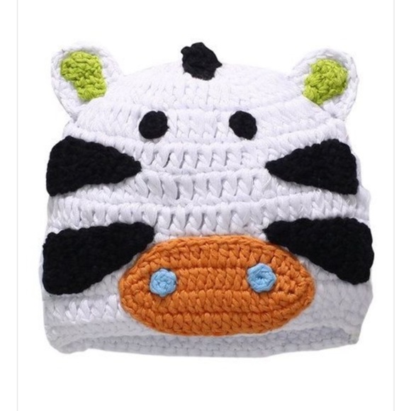 Mud Pie Infant’s Safari Crochet Zebra Hat - Picture 8 of 9